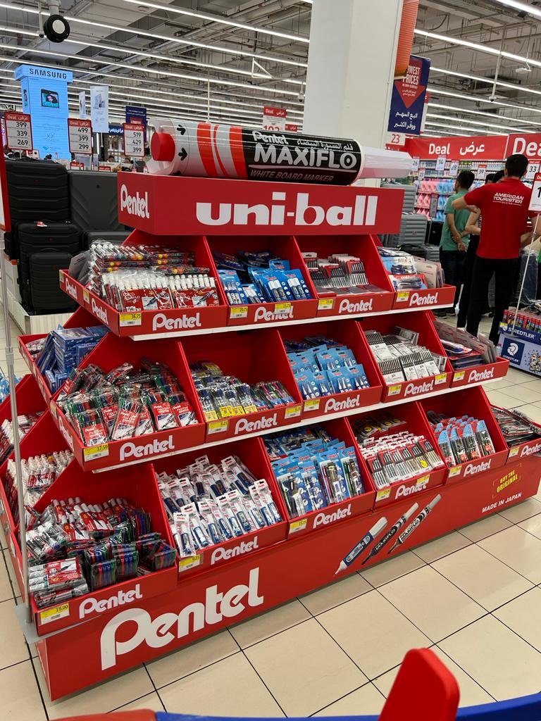 Pentel Off-Shelf Display